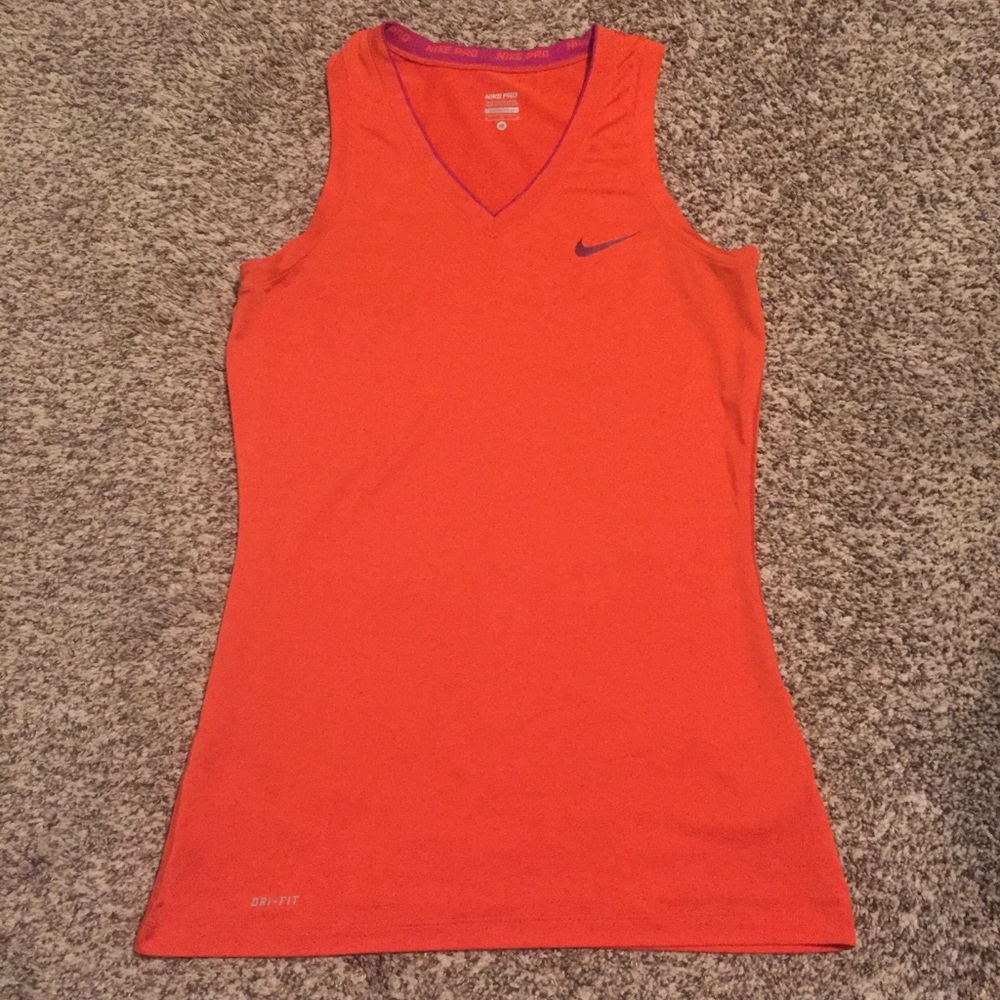 Nike Pro Dri-Fit Sleeveless V-Neck Top Medium